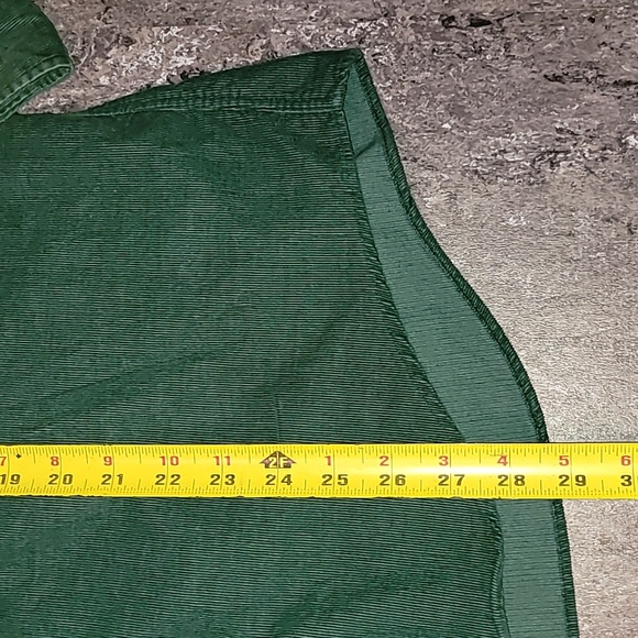 Vintage. Made in USA. Lands' End. 💯 Cotton mini-corduroy button-up Men's L - Picture 9 of 14